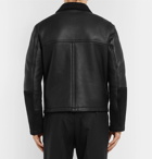Mr P. - Shearling-Lined Leather and Suede Jacket - Men - Black