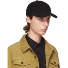 Saint Laurent Black Suede Cap