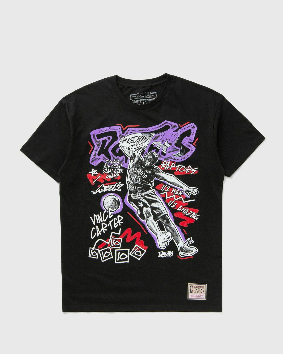 Mitchell & Ness NBA CHALKED UP TEE TORONTO RAPTORS VINCE CARTER Black Mens Shortsleeves/Team Tee