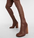 Burberry - Leather over-the-knee boots