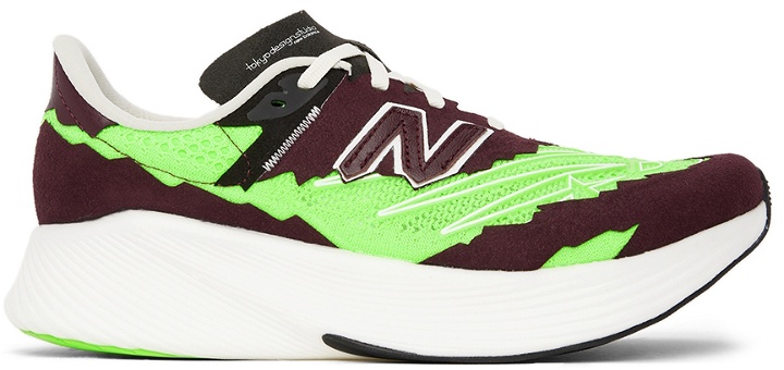 Photo: Stone Island Brown & Green New Balance Edition RC Elite V2 Sneakers