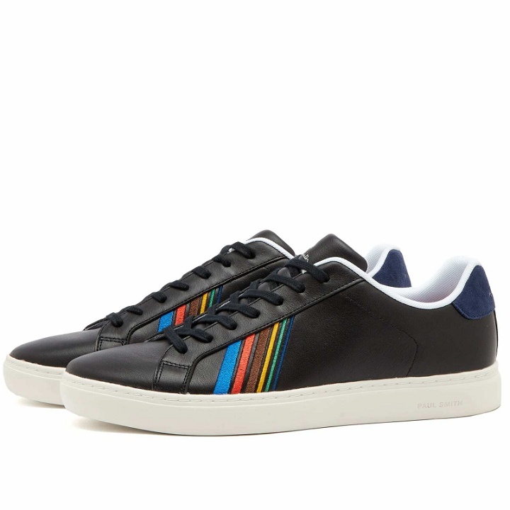 Photo: Paul Smith Men's Embroidered Rex Sneakers in Black