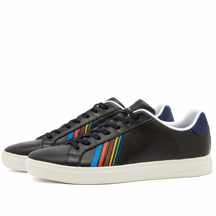 Photo: Paul Smith Men's Embroidered Rex Sneakers in Black