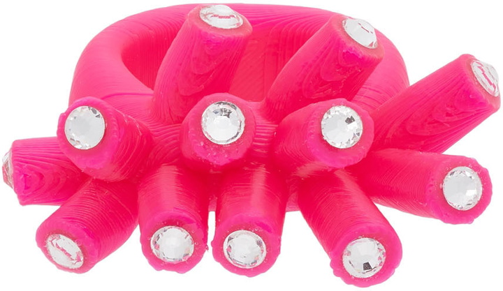 Photo: Roussey SSENSE Exclusive Pink 3D-Printed Sis Ring