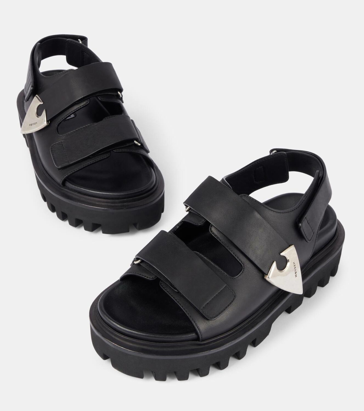 Alexander McQueen Leather slingback sandals