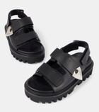 Alexander McQueen Leather slingback sandals