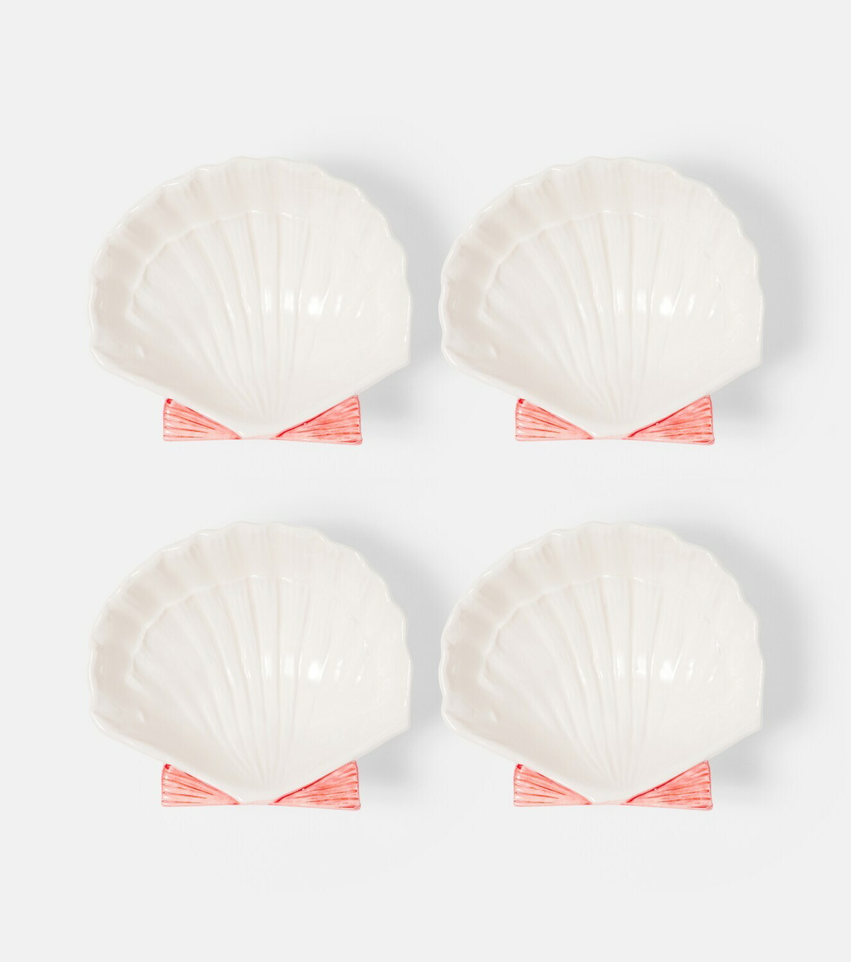 Les-Ottomans Set of 4 ceramic starter plates