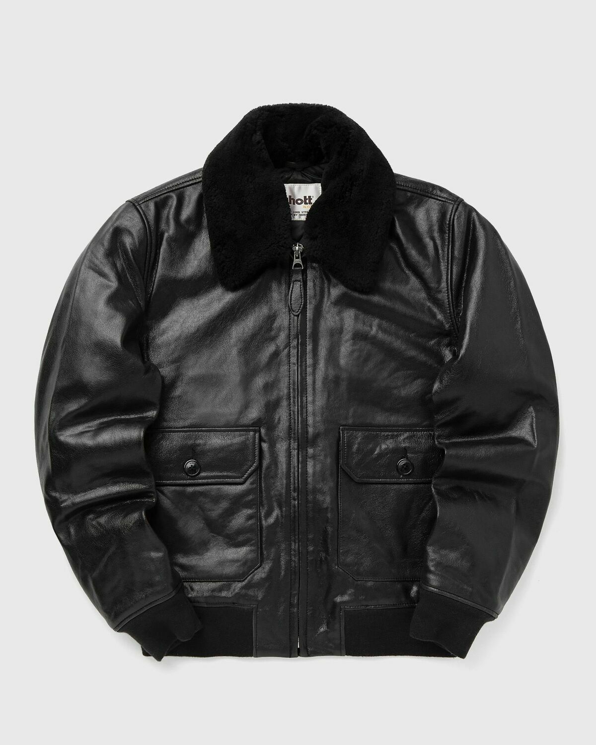 Schott NYC LCAVIATOR25 JACKET Black Mens Bomber Jacket