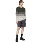 Stone Island Shadow Project Green Gradient Knit Sweater