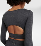 Varley - Always Warm Sloan cropped jersey top