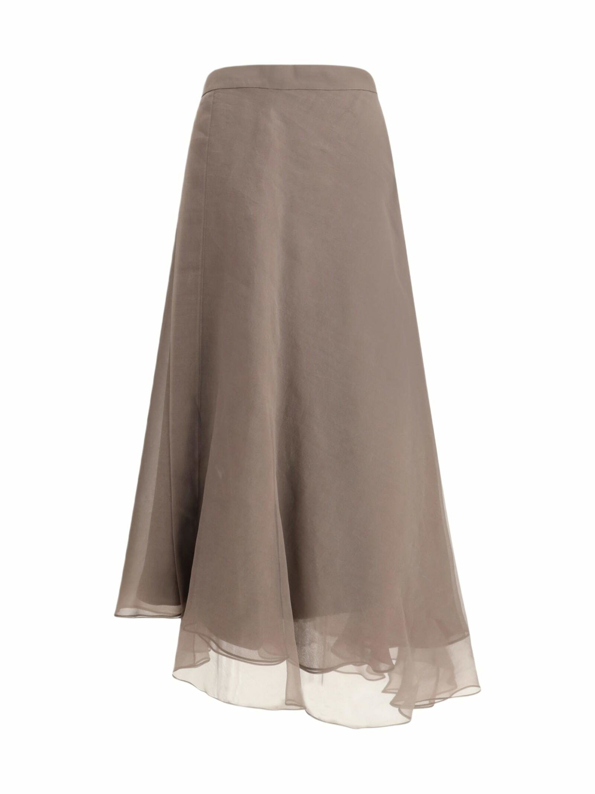 スカート Brunello Cucinelli Ballon Cotton Blend Skirt Bubble Hem skirt for Woman in White | Brunello Cucinelli