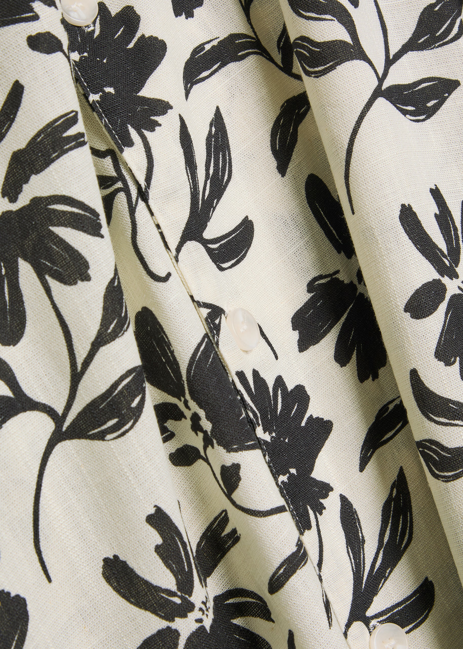 Mki Miyuki Zoku Floral Rayon and Linen-blend Shirt Multi Floral