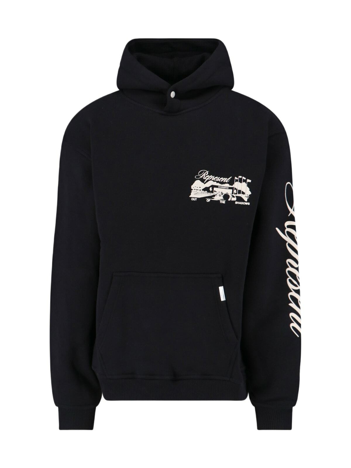 Represent REPRESENT OWNERS CLUB SCRIPT HOODIE Black Mens