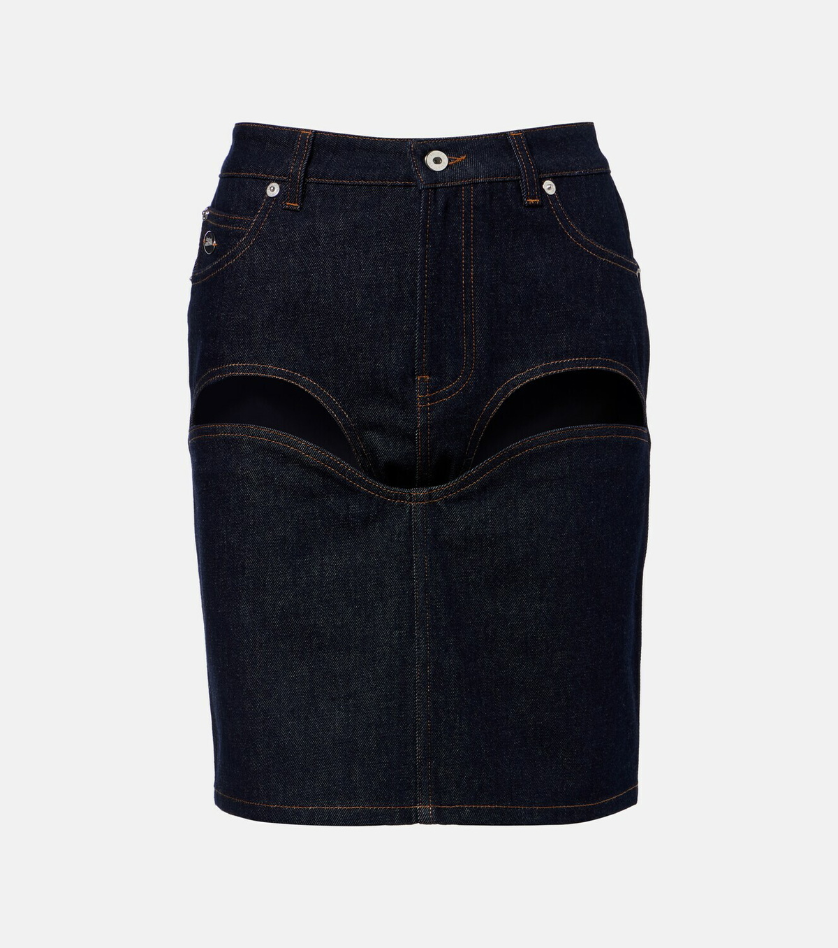 Jean Paul Gaultier Denim miniskirt
