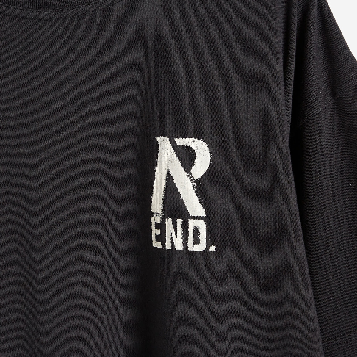 END. x Represent Workshop T-Shirt in Stained Black