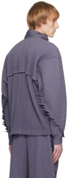 HOMME PLISSÉ ISSEY MIYAKE Purple Serrate Jacket