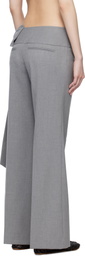 Sandy Liang Gray Suno Trousers