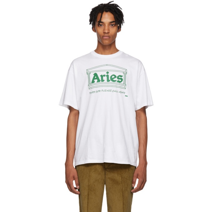 Photo: Aries White Logo Temple T-Shirt