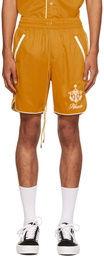 Rhude Yellow Track Shorts