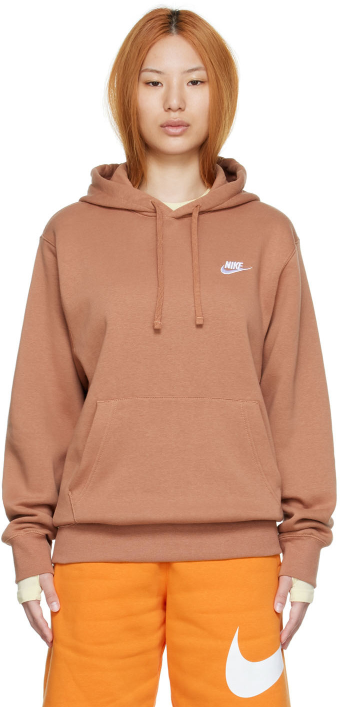 brown nike womens hoodie