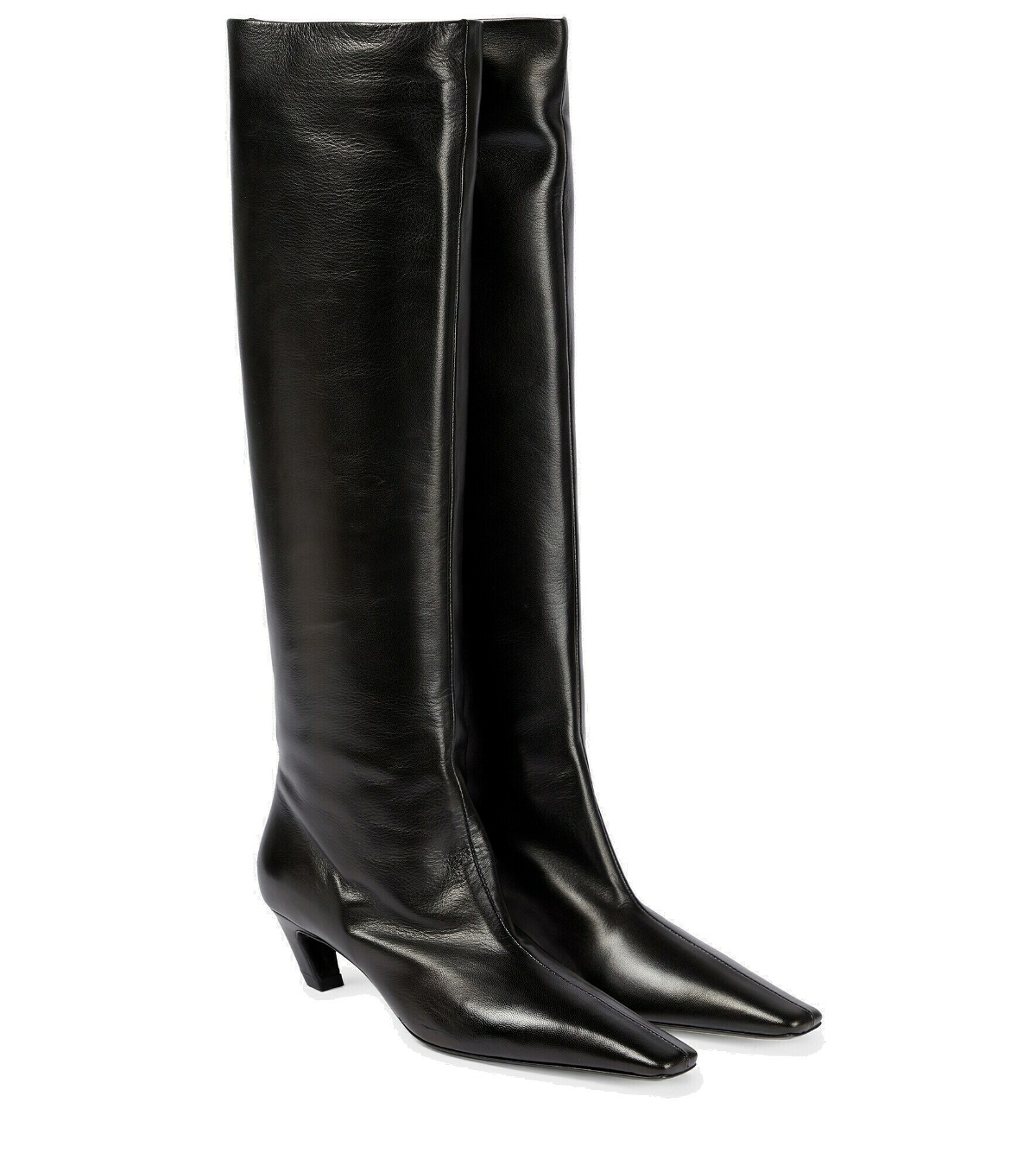 Khaite - Davis leather knee-high boots Khaite