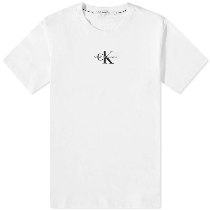 Photo: Calvin Klein Men's Monologo Regular T-Shirt in Bright White
