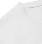 Folk - Quota Embroidered Printed Cotton-Jersey T-Shirt - Men - White