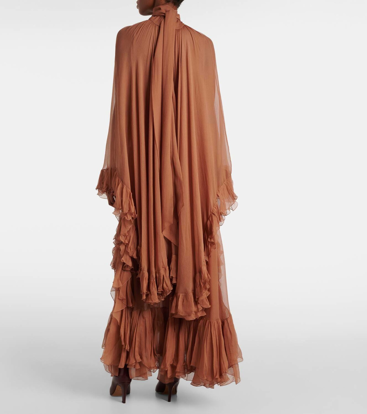 Chloé Ruffled silk muslin gown