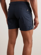 Orlebar Brown - Bulldog Mid-Length Striped Swim Shorts - Blue