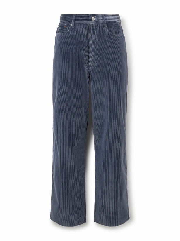 Photo: Paul Smith - Straight-Leg Cotton-Corduroy Trousers - Blue