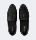 Canali Leather penny loafers