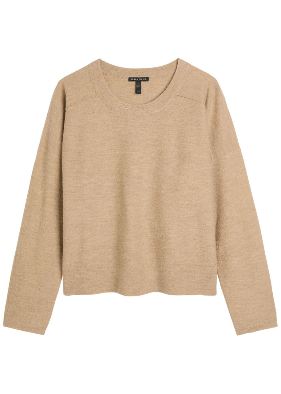 Eileen Fisher Merino Wool Jumper Beige