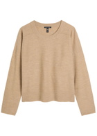 Eileen Fisher Merino Wool Jumper Beige