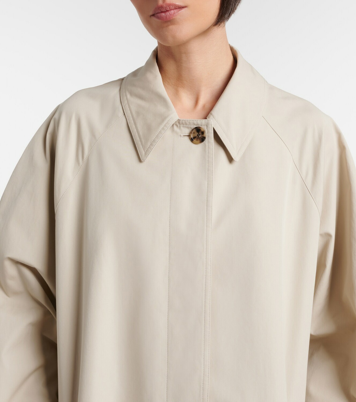 The Row Amaya belted cotton car coat