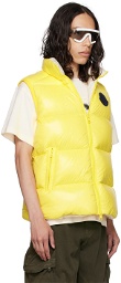 Moncler Yellow Sumido Down Vest