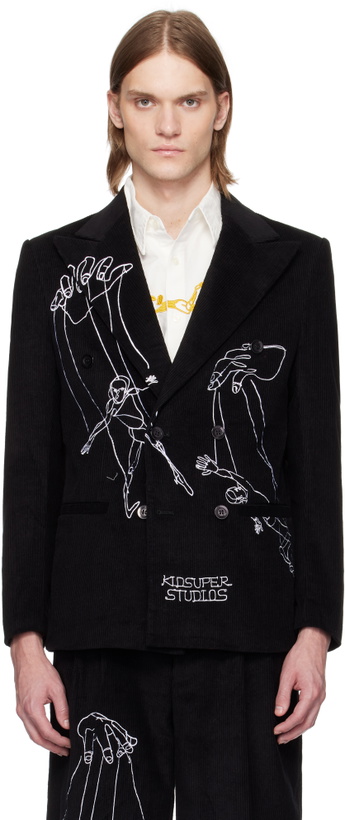 Photo: KidSuper Black String Puppets Blazer