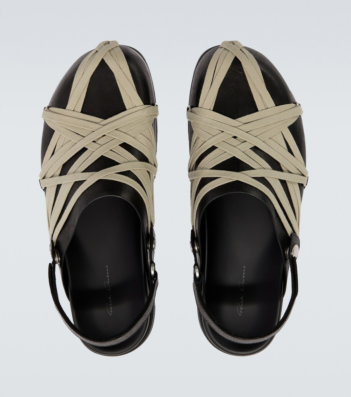 Rick Owens Megalace leather mules