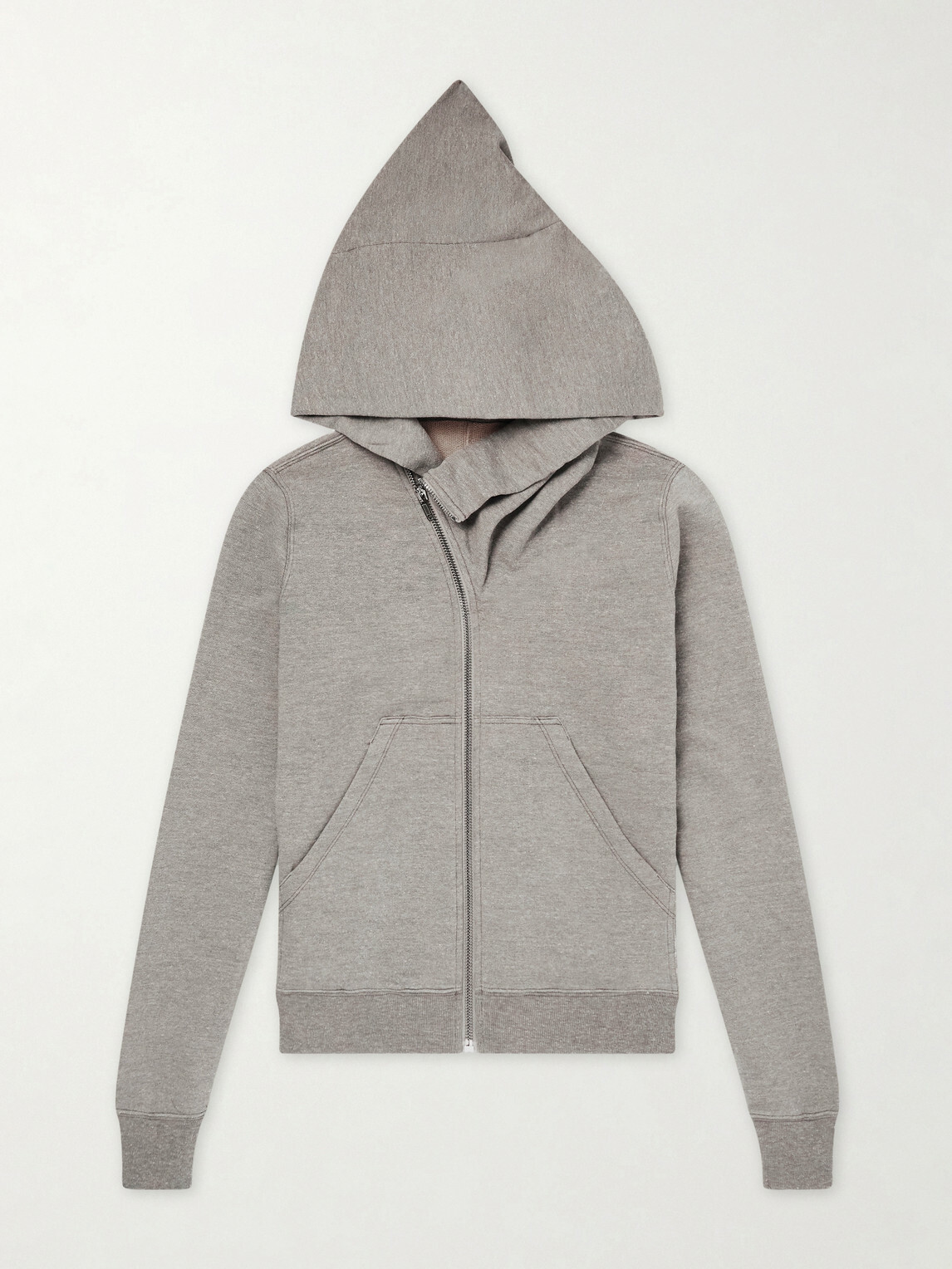 DRKSHDW by Rick Owens - Mountain Zip-Up Cotton-Blend Hoodie - Gray