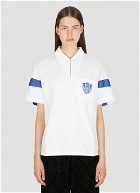 Embroidered Logo Polo Shirt in White