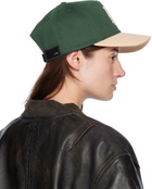 AMIRI Green & Beige Two Tone Canvas Cap