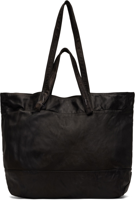 Photo: YOHJI YAMAMOTO Black Product Dyeing Horse Double Handle Tote