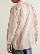 Universal Works - Striped Cotton-Jacquard Shirt - Neutrals