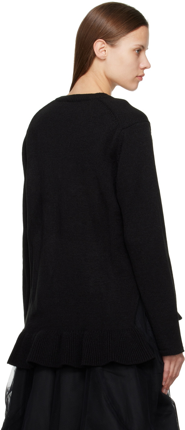 Comme des Garçons Comme des Garçons Black Ruffle Sweater