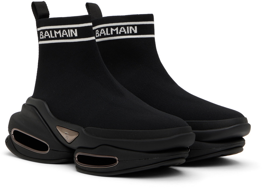 BALMAIN B-Bold スニーカー サイズ43 Balmain Black B-Bold Sneakers Balmain