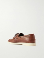 Loro Piana - Leather Boat Shoes - Brown