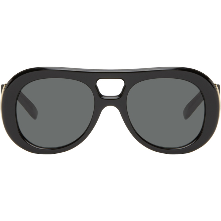 Photo: Givenchy Black Mask Aviator Sunglasses