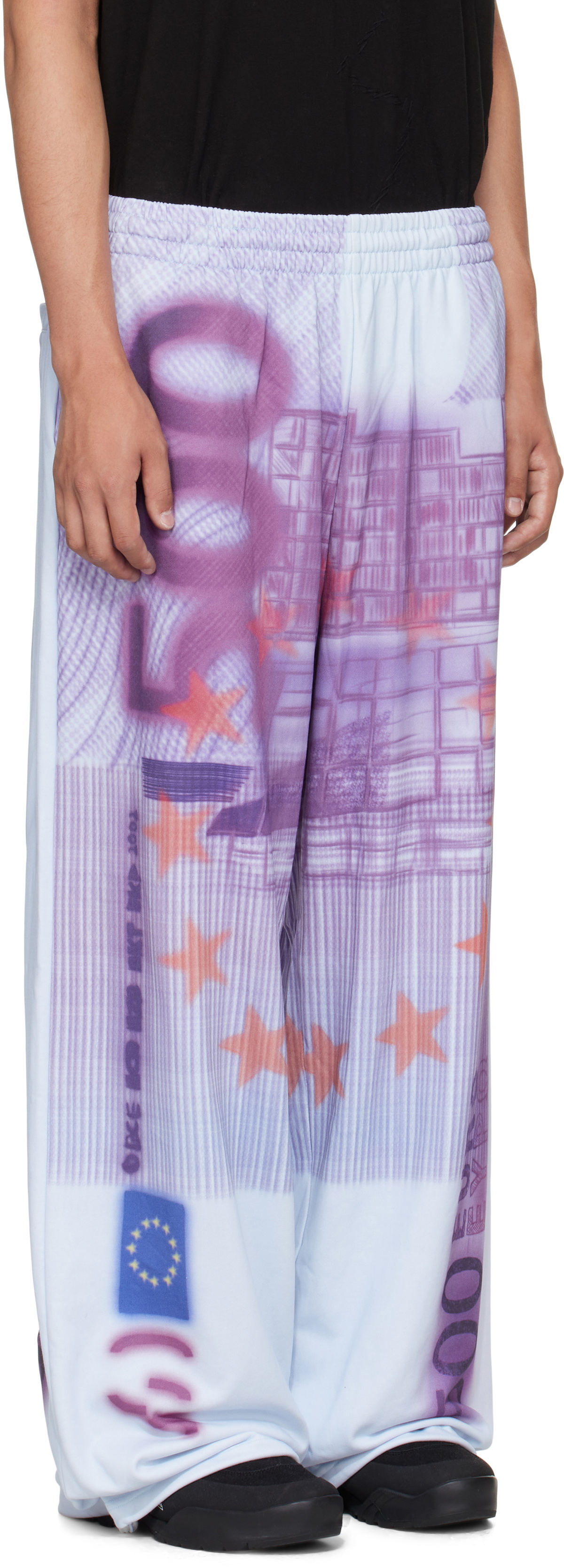 Gerrit Jacob Purple Printed Sweatpants