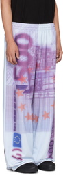 Gerrit Jacob Purple Printed Sweatpants