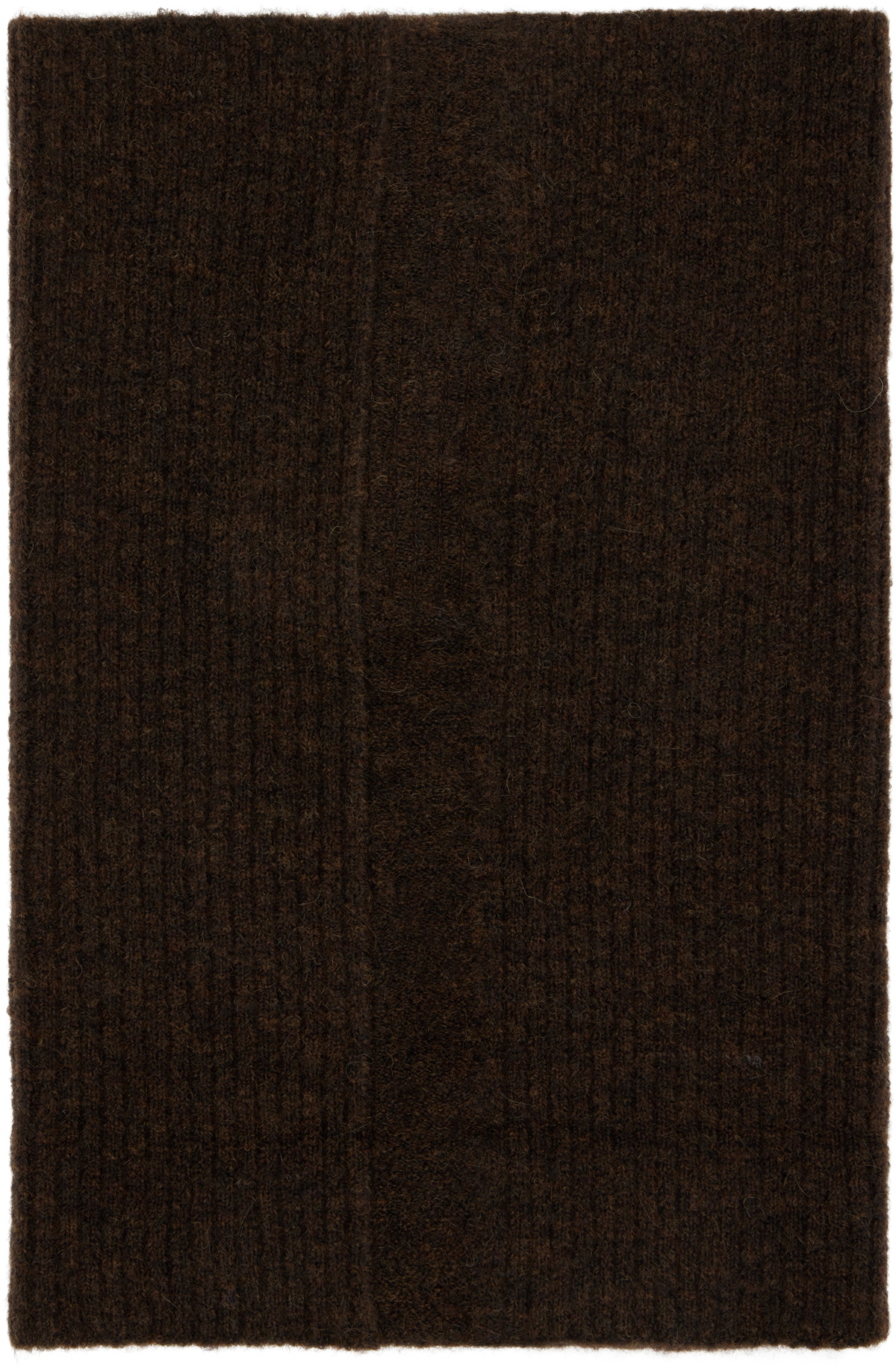 Rick Owens Brown Concordians Tube Scarf