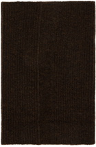 Rick Owens Brown Concordians Tube Scarf